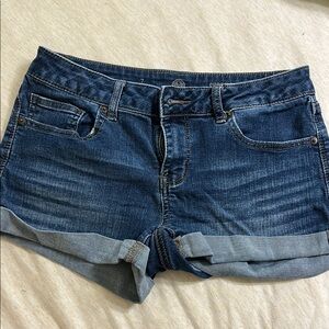 SO Blue Jean Shorts with Cuffed Hem